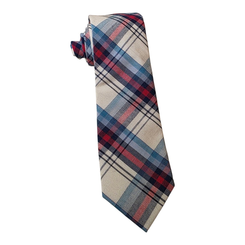 Nordstrom Men's Checkered Necktie 60" Multicolored 100% Cotton